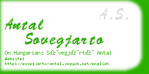 antal sovegjarto business card